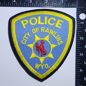 City of Rawlins Wyoming WY Police Patch. 4.5x4.5 Inches. Great Condition!