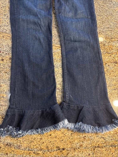 Alice + Olivia Damen Jeans Blau Größe 26 AO LA Zoe Rüschensaum Baumwollmischung 0002 - Bild 6 von 9
