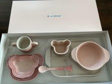 Le Creuset Children's Tableware Set Pink Baby Food Baby Gifts Japan Import