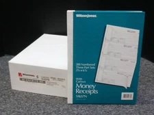 WilsonJones® Hardcover Money Receipt Book - 200 Numbered - 3 Part - Carton of 5