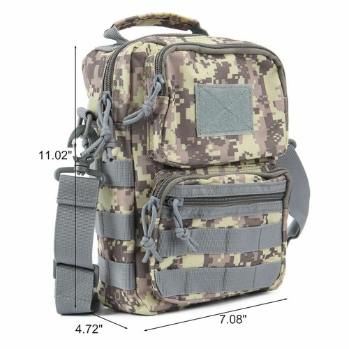 Taktischer Rucksack Kuriertasche Wandern Camping Herren Militär Schlinge Schultertasche - Bild 2 von 16