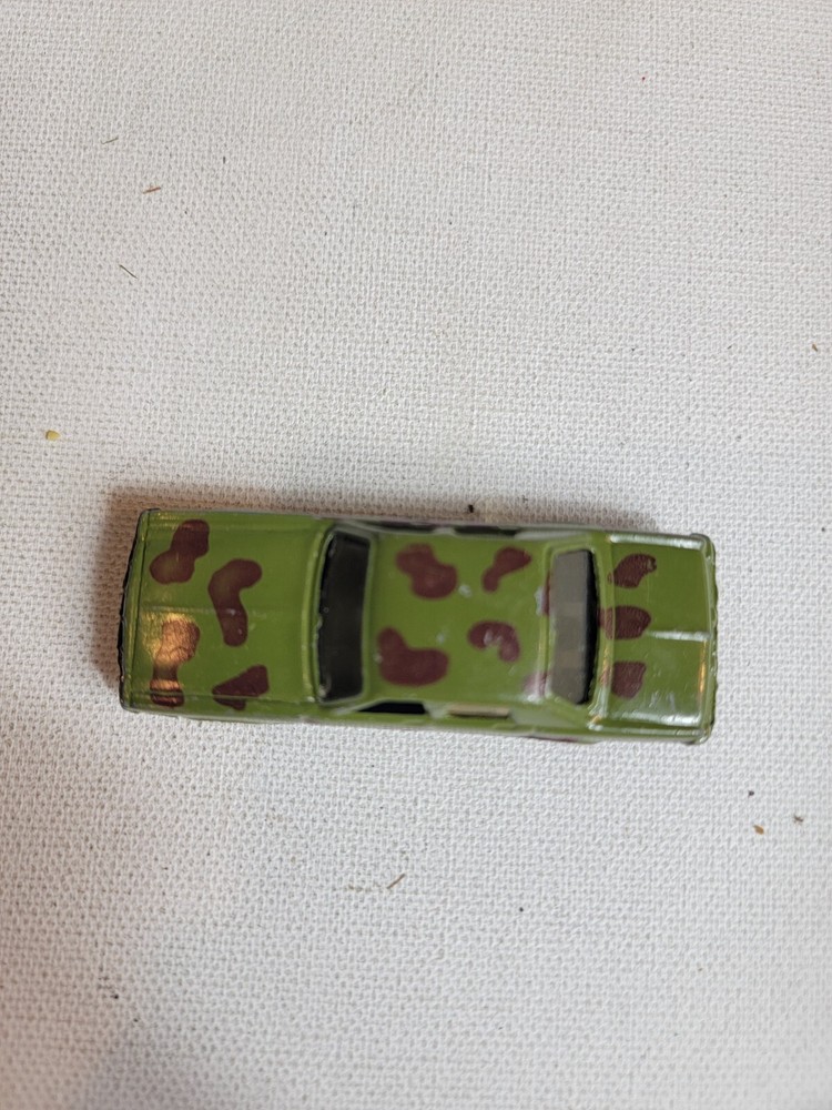 Vintage Diecast Toy Car Green Brown VTG