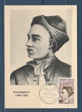 carte  1er jour  personnage célèbre   Bouchardon  52  Chaumont    1962         e