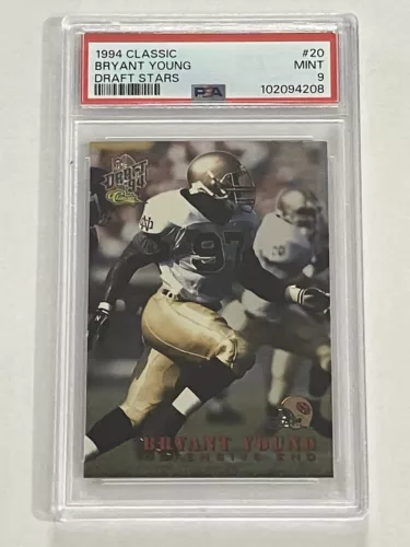 1994 Classic Draft Stars #20 Bryant Young Rookie PSA 9 Mint 49ers Legend HOF