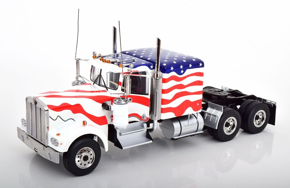 Road Kings KENWORTH W900 TRACTOR TRUCK 1976 Stars Stripes 1/18