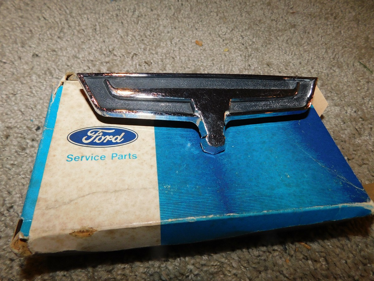 NOS 1966 1967 FORD RANCHERO ROOF PILLAR OR TAILGATE EMBLEM C6DZ