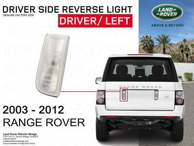 Rear Backup Lamp Light Cover Trim Pair For Range Rover 2003-2012 – Clear LED