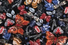 1 Yard Butterfly Print 100 Cotton Snuggle Flannel Fabric BTY Butterflies