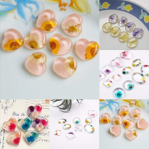 Time Gem Cabochon Silicone Mold DIY Making Resin Jewelry Oblate Cabochon Mould - Picture 2 of 7