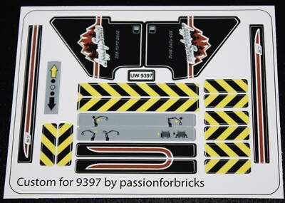 Custom Aufkleber für 9397 Replacement Sticker Sheet 