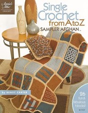 Single Crochet from A to Z Sampler Afghan Crochet Patterns Annie's Attic NEW