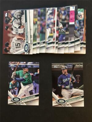 2017 Topps Seattle Mariners Team Set Series 1 2 Update 37 Cards Mitch Haniger RC