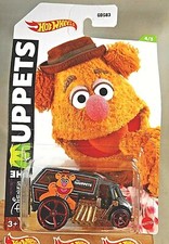 2021 Hot Wheels Muppets Series 4/5 COOL-ONE Black w/Lrg-Sm Red OH5 Spoke Wheels