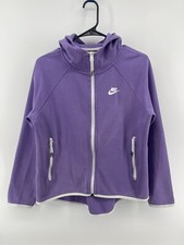 Nike Full Zip Hoodie Sweatshirt Jacket Womens Size S Small Purple Fast Shipping