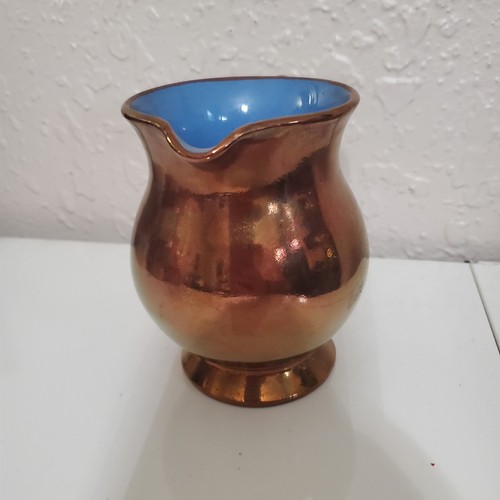 Vintage Welsh Pottery Cooper Lustre Jug Creigiau Pottery Wales Milk Jug/ Creamer - Picture 2 of 6
