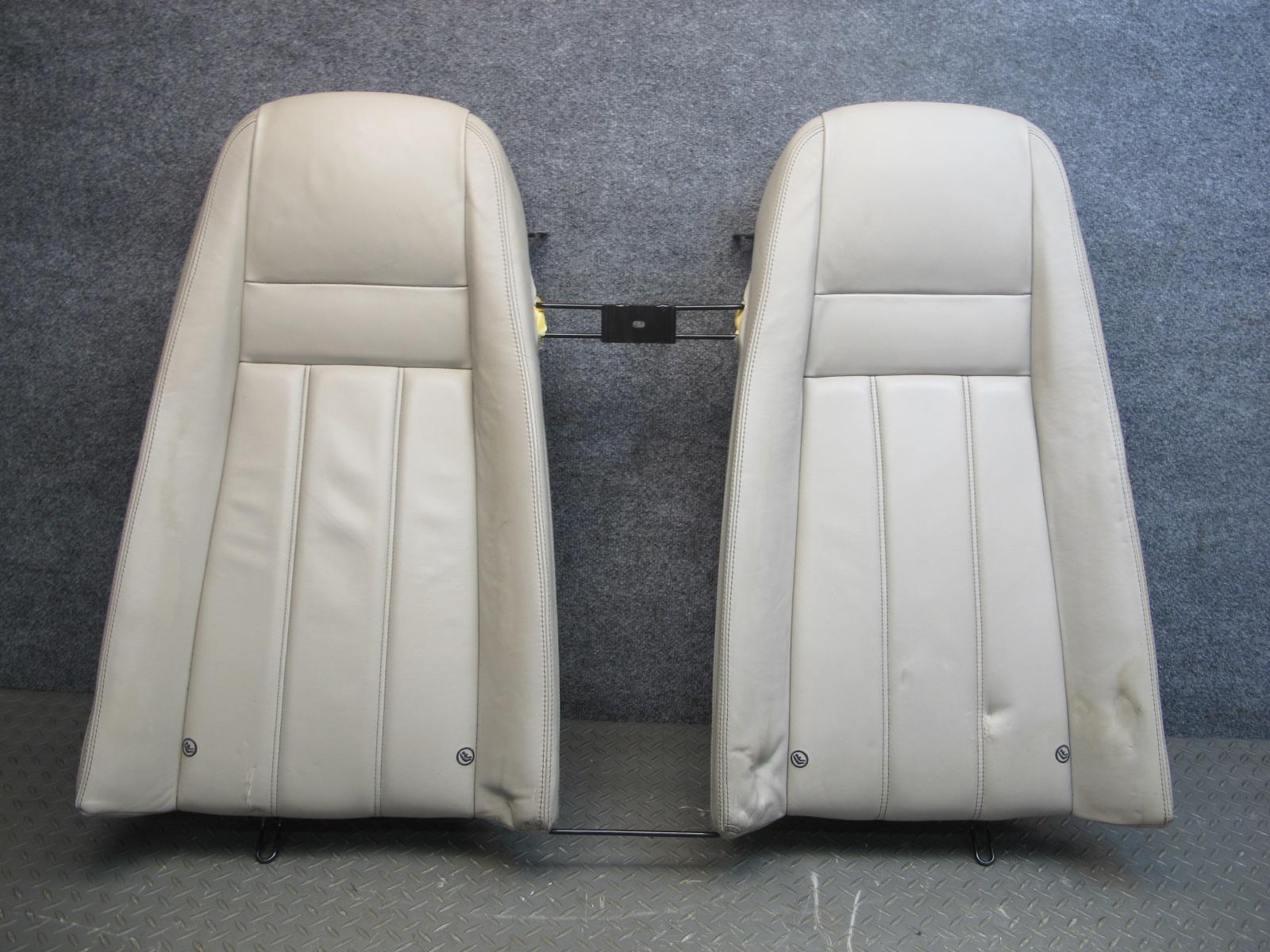 07-11 BENTLEY CONTINENTAL GTC CONVERTIBLE FRONT & REAR LEATHER SEAT BEIGE SET