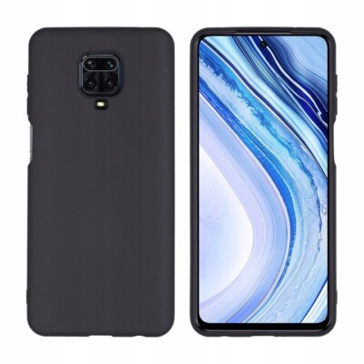 FÜR Xiaomi Redmi Note 9 Pro Max - JELLY CASE MATT Tasche Hülle Schutz SCHWARZ