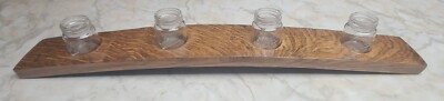 Whiskey Barrel Stave Shot Glass or Candle Holder Bourbon Collector, Flight Stave