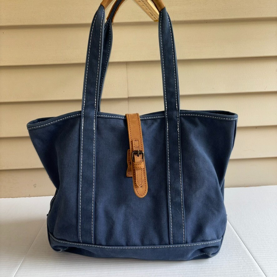 LL.Bean BOAT AND TOTE USA製レザーハンドル　トートバッグ USA製 L.L.Bean BOAT AND TOTE W 刺繍 レザーハンドル