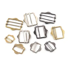 Metal Sliding Bar Adjuster Buckles Webbing Slide Buckle 19mm 25mm 30mm 35mm 40mm