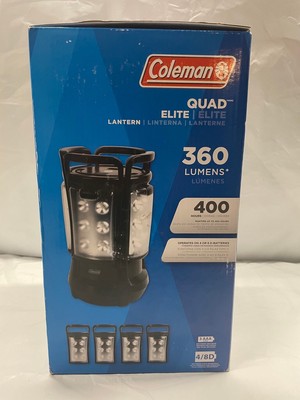 Coleman Quad Elite LED Lantern 360 Lumens/400 hours, 4