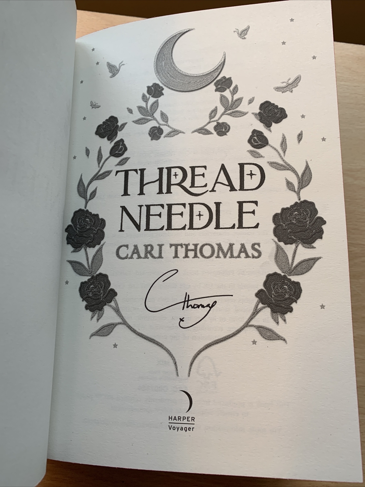 SIGNED CARI THOMAS THREAD NEEDLE RED SPRAYED EDGES 1st/1st eBay