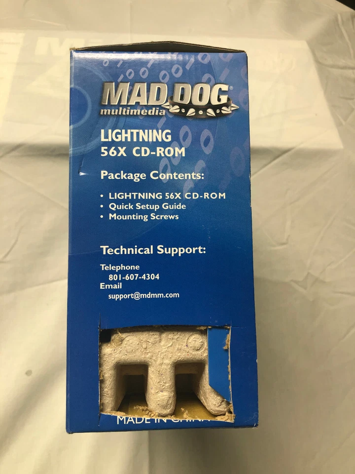 New Mad Dog Multimedia 56X CD-ROM Lightning Drive MD-ED56R NIB - Image 3 of 4