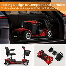 2025 4 Wheels Mobility Scooter Power Electric Wheelchairs Heavy Duty For Seniors