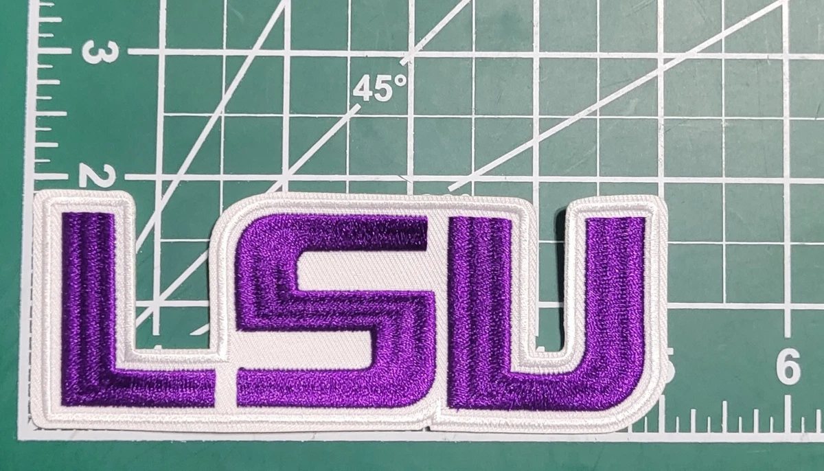 Toppa Ricamata LSU Tigers 3,5 Pollici Da Stirare - Spedizione Gratuita Inclusa! - Foto 3