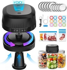 Mason Jar Vacuum Sealer Kit, Upgraded 3-in-1 Electric Jar Sealer 