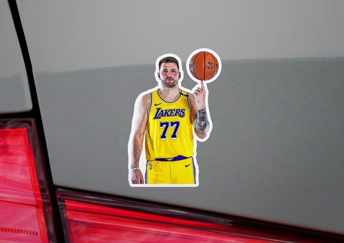 Luka Doncic Los Angeles Lakers Baloncesto Brillante Adhesivo Vinilo Laminado - Imagen 6 de 8