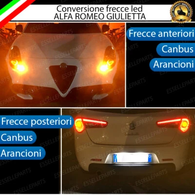 ESL CONVERSIONE FRECCE LED ANTERIORI + POSTERIORI ALFA ROMEO GIULIETTA CANBUS 3.0