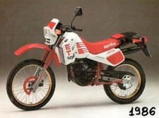 APRILIA ADESIVI ORIGINALI GENUINE DECAL ET 50 1986 BIANCO SERBATOIO TANK 8211169