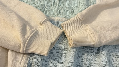 Vintage 80’s White Pastel Multi Crochet Mock Neck Pullover Sweater Women’s S /M - Picture 8 of 10