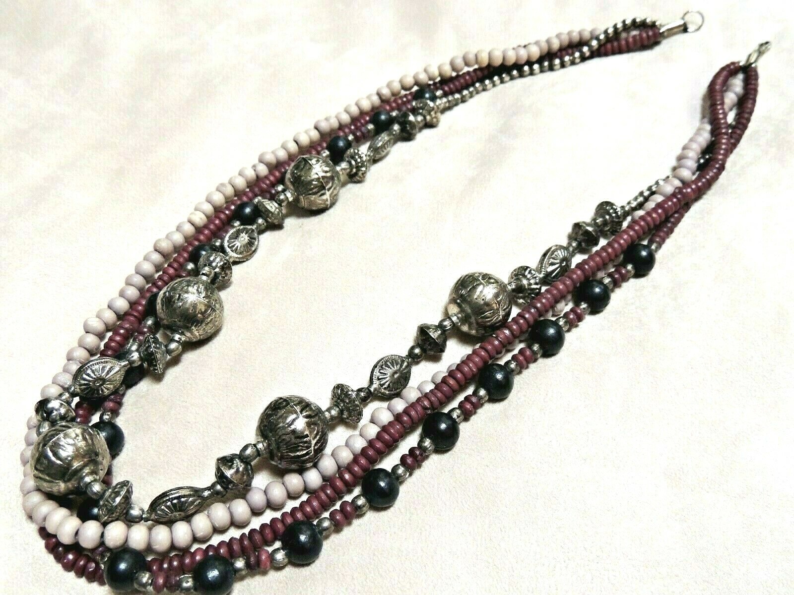 Gorgeous Multi-strand Multi-colored Handcrafted M… - image 1