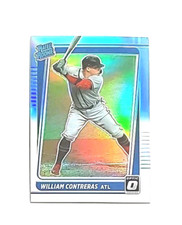 2021 Panini Optic Carolina Blue Prizm #80 William Contreras RC (BREWERS) !