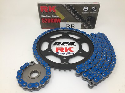 Black Drive Chain And Sprocket Kit For Suzuki GSX-R750 2000-2005 – Caltric 525-120