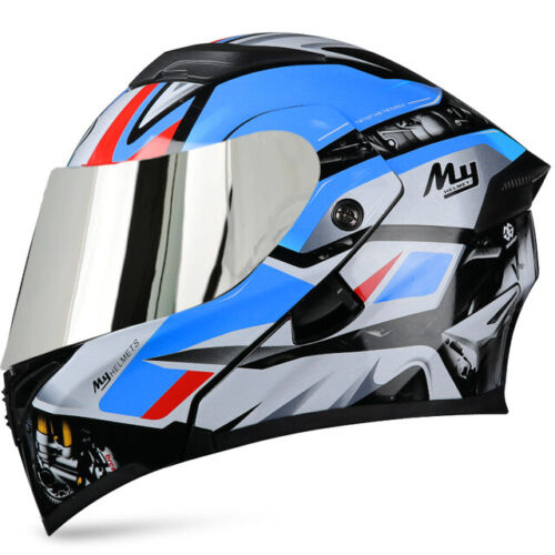 DOT Approved Motorcycle Helmet Double Lens Modular Flip Racing Motocross Helmets - Picture 12 of 15