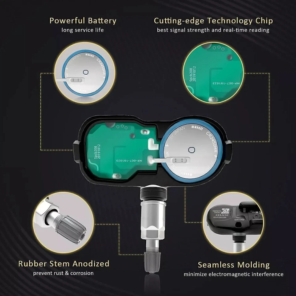 4x Tire Pressure Sensor TPMS 42607-33021 For Toyota Corolla Lexus PMV-107J New - Image 4 of 4