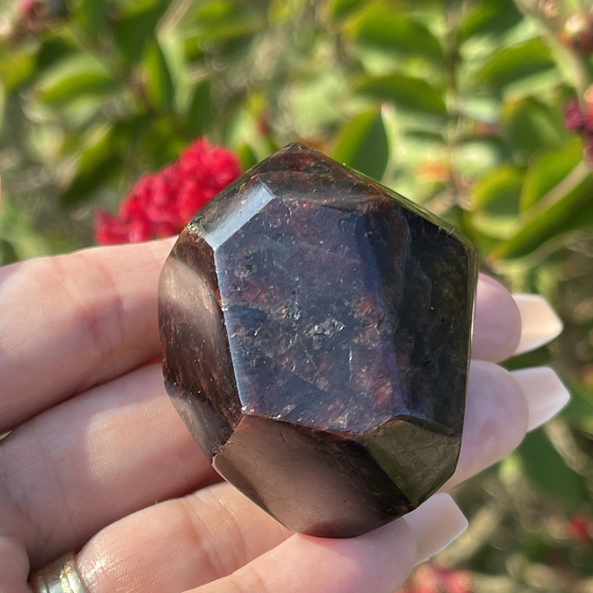 Garnet Crystal | 124grams Natural Stone from India 