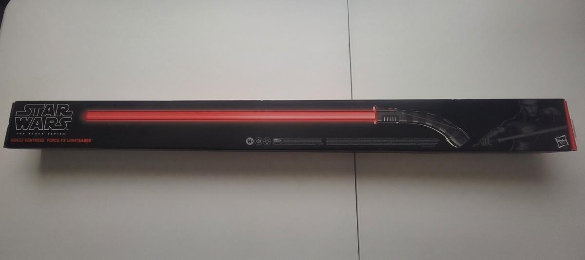 Star Wars The Black Series Asajj Ventress Force FX Lightsaber New In Box  Sealed | eBay