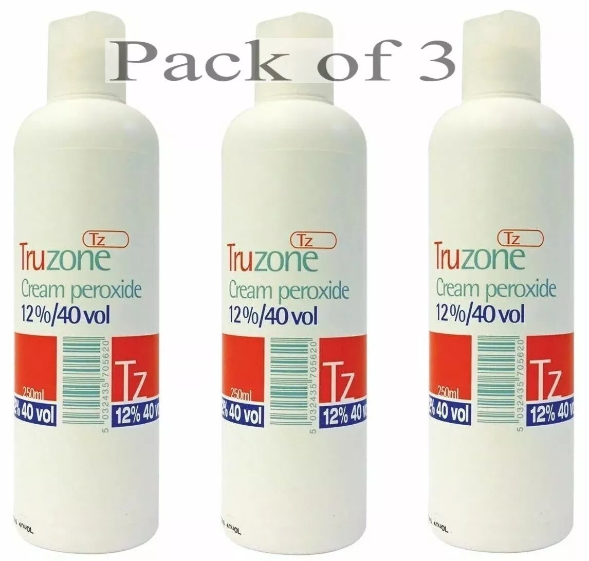 Truzone Cream Peroxide 12%40vol Hair Treatments Tone Colouring Bleach Highlights