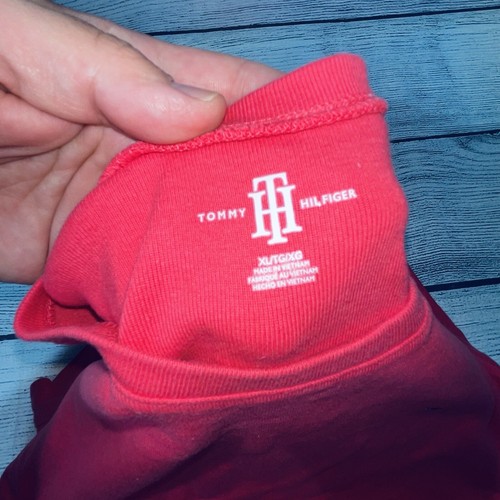 Tommy Hilfiger blusa top rosa donna regular XL casual R16 - Foto 7 di 9