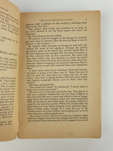 The Happy Highwayman, Leslie Charteris, Paperback, Vintage Book, 1953 - Picture 5 of 7