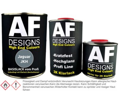 Autolack für Jaguar JKH Glacier Blue Metallic 1,25L Klarlack Set