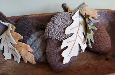 #ad Acorn 3 D Rug Hooking Paper Pattern Prairie Road Designs $12.49