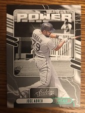 2021 Panini Absolute Green Parallel Power Jose Abreu Chicago White Sox