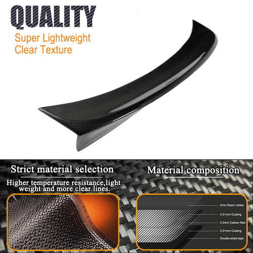 Carbon Heckspoiler Kofferraum Spoiler Lippe Turning Für BMW M3 E46 Coupe 1999-06 - Bild 7 von 11
