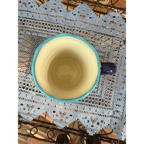 ESPANA Lifestyle Mug BOCCA Floral Dots Lime Blue Yellow Red - Picture 3 of 7