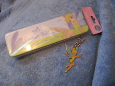 new TINKERBELL disney pencil tin case keyring peter pan set